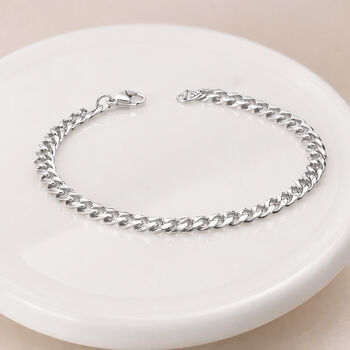 Stainless Steel Curb Chain Bracelet – 5mm, 2 of 7
