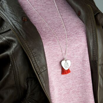 Heart Shaped Necklace With Inspiring Sentiment, 4 of 6