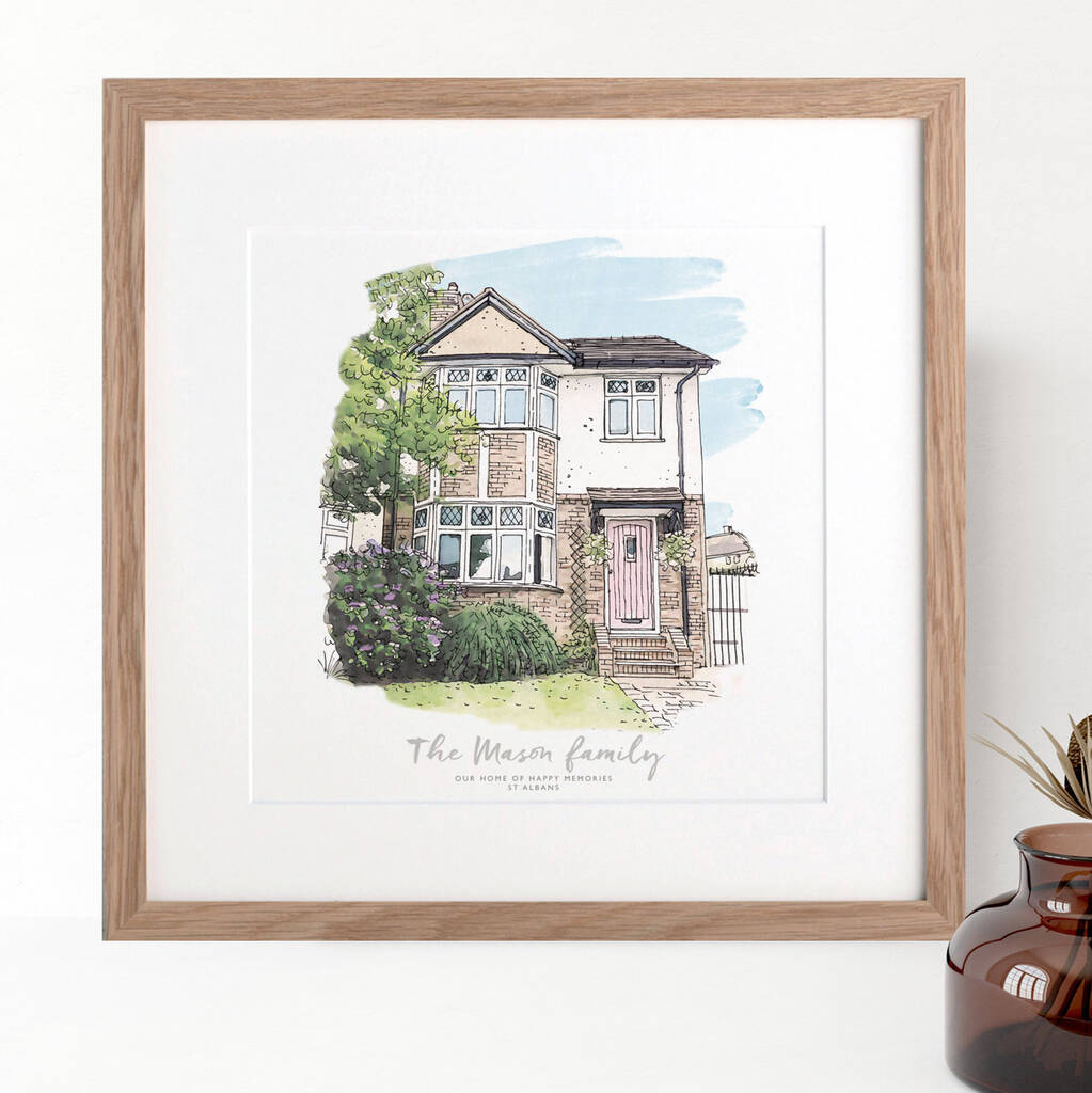 Personalised Watercolour House Sketch, 1 of 11