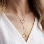 Personalised Heart Lariat Necklace, thumbnail 1 of 8