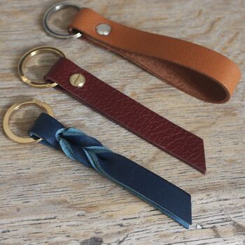 Loxley Leather Loop Keyring, 4 of 4