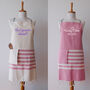 Personalised Apron, Hand Towel, Cotton Anniversary Gift, thumbnail 7 of 11