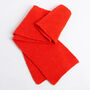 Garter Scarf Beginner Knitting Kit Poppy Red, thumbnail 4 of 8
