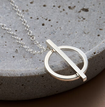 Personalised Circle Bar Necklace, 5 of 10