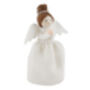 Christmas Felt Dark Haired Angel Tree Topper | Festive Decor | Christmas Decoration | Seasonal, thumbnail 2 of 6