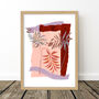 Palm Leaf Abstract Collage Art Print, thumbnail 6 of 8