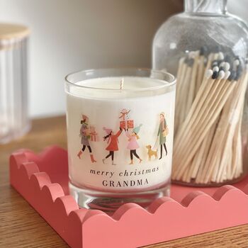 Personalised Merry Christmas Soy Candle, 5 of 7