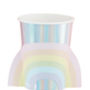 Rainbow Iridescent Foiled Pop Out Rainbow Paper Cups, thumbnail 2 of 3