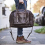 Luxury Leather Travel Bag, thumbnail 1 of 11