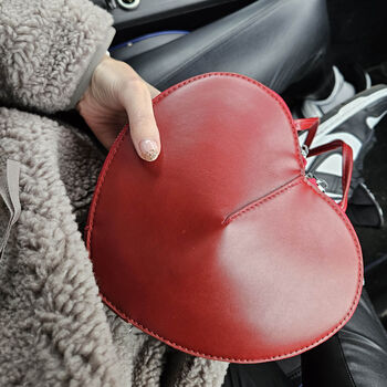 Red Heart Shoulder Handbag, 3 of 6