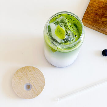 Glass With Bamboo Lid And Straw, 4 of 8