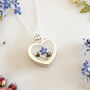 Forget Me Not Heart Locket, thumbnail 1 of 8