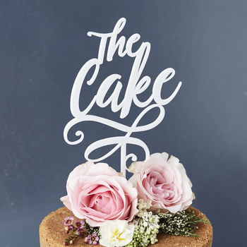 'The Cake' Personalised Cake Topper, 6 of 8