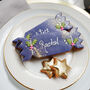 Personalised Navy Christmas Cracker Biscuit, thumbnail 1 of 4