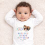 Personalised Daddy Birthday Baby Outfit, thumbnail 3 of 8