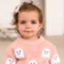 Halloween Ghost Applique Knit Jumper, thumbnail 1 of 6
