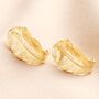 Oversized Feather Stud Earrings, thumbnail 2 of 5