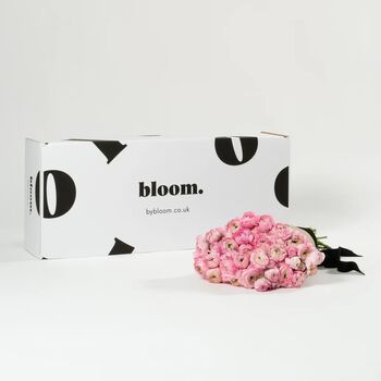 Ballet Slipper Pink Ranunculus Fresh Flower Bouquet, 3 of 3