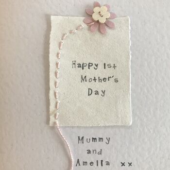 Personalised 1st Mother's Day Flower Card, 2 of 3