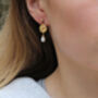 Gold Vermeil Plated Pearl Drop Earrings, thumbnail 1 of 3