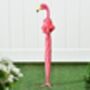 Standing Flamingo Umbrella With Ruffles Ladies' Brolly, thumbnail 3 of 3