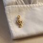 Treble Clef Gold Cufflinks Music Note Gift Music Accessory, thumbnail 5 of 5