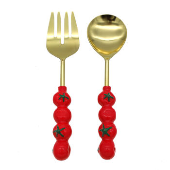 Pair Of Tomato Salad Servers, 2 of 2