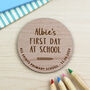 First Day At School Personalised Keepsake Disc, thumbnail 2 of 7