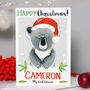 Personalised Koala Relation Christmas Card, thumbnail 2 of 8