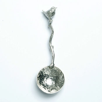 Wren Pewter Spoon, Gifts For Bird Watchers, Twitchers, 5 of 9