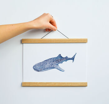 Watercolour Whale Shark Print, 2 of 3
