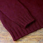 T Lab Allaster Burgundy Red Fair Isle Lambswool Jumper, thumbnail 4 of 7