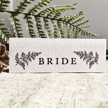 Woodland Fern Wedding Invitation Set, 11 of 12