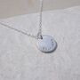 Personalised Hand Stamped Double Sided Disc Necklace, thumbnail 7 of 12