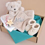 New Baby Gift Set With Teddy Comforter, thumbnail 1 of 7