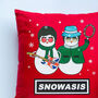 Snowasis Christmas Cushion, thumbnail 3 of 3