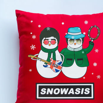 Snowasis Christmas Cushion, 3 of 3