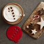 Candy Cane Coffee Stencil / Hot Chocolate Stencil, thumbnail 1 of 2