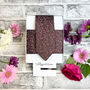 Brown And Pink Ditsy Floral Wedding Tie Set, thumbnail 6 of 6