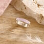 Round Band Cremation Ashes Ring For Human Or Pet Ashes, thumbnail 2 of 5