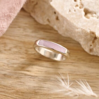 Round Band Cremation Ashes Ring For Human Or Pet Ashes, 2 of 5