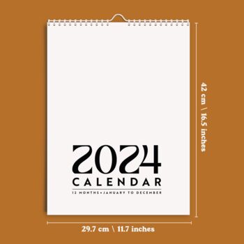 Large 2024 Calendar | Simply Neutral | A3, 9 of 11