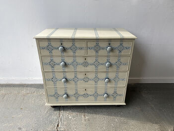 19th Century Hand Painted Chest Of Drawers, 4 of 10