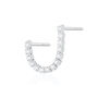 Sparkling Tennis Chain Double Stud Earring, thumbnail 4 of 5