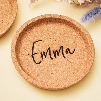 Personalised Cork Coaster, 2 of 2