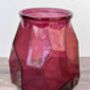 Pink Recycled Glass Vase, 19cm, thumbnail 1 of 4