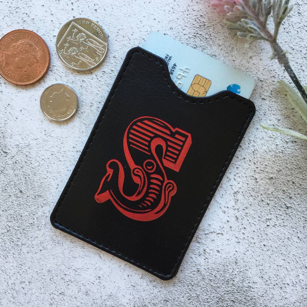 Personalised Initial Business Card Holder By Pickle Pie Gifts