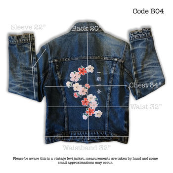 Vintage Jacket With Japanese Cherry Blossom Embroidery, 8 of 11