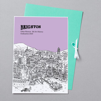 Personalised Brighton Graduation Gift Print, 12 of 12
