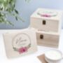 Personalised Floral Wedding Keepsake Box, thumbnail 10 of 12